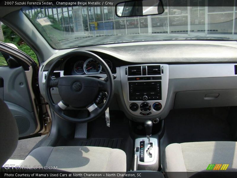 Champagne Beige Metallic / Grey 2007 Suzuki Forenza Sedan