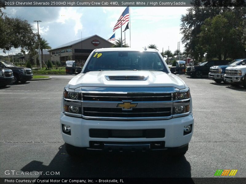 Summit White / High Country Saddle 2019 Chevrolet Silverado 2500HD High Country Crew Cab 4WD