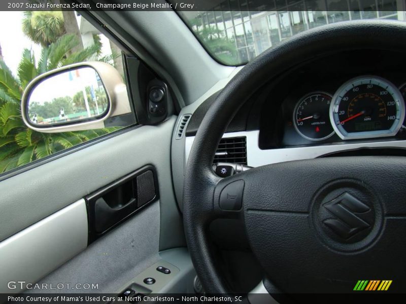 Champagne Beige Metallic / Grey 2007 Suzuki Forenza Sedan