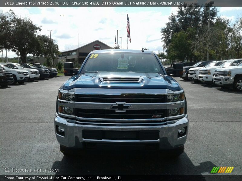 Deep Ocean Blue Metallic / Dark Ash/Jet Black 2019 Chevrolet Silverado 2500HD LT Crew Cab 4WD