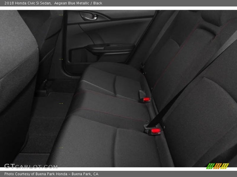 Aegean Blue Metallic / Black 2018 Honda Civic Si Sedan