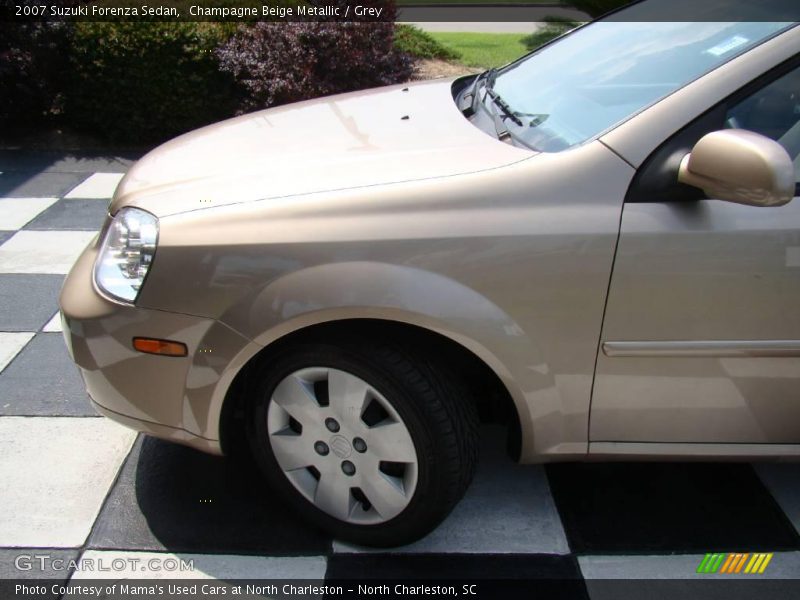 Champagne Beige Metallic / Grey 2007 Suzuki Forenza Sedan