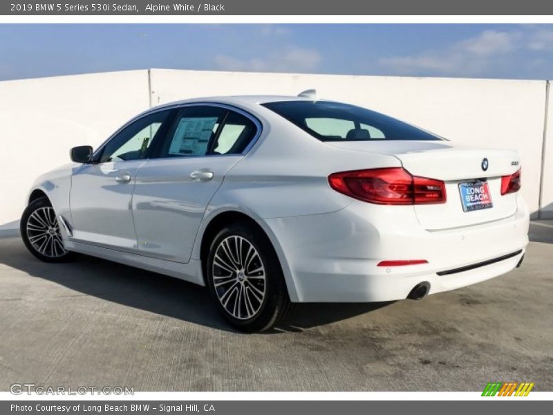 Alpine White / Black 2019 BMW 5 Series 530i Sedan