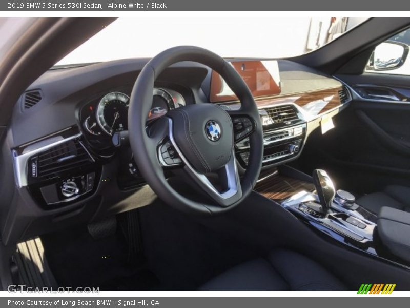 Alpine White / Black 2019 BMW 5 Series 530i Sedan