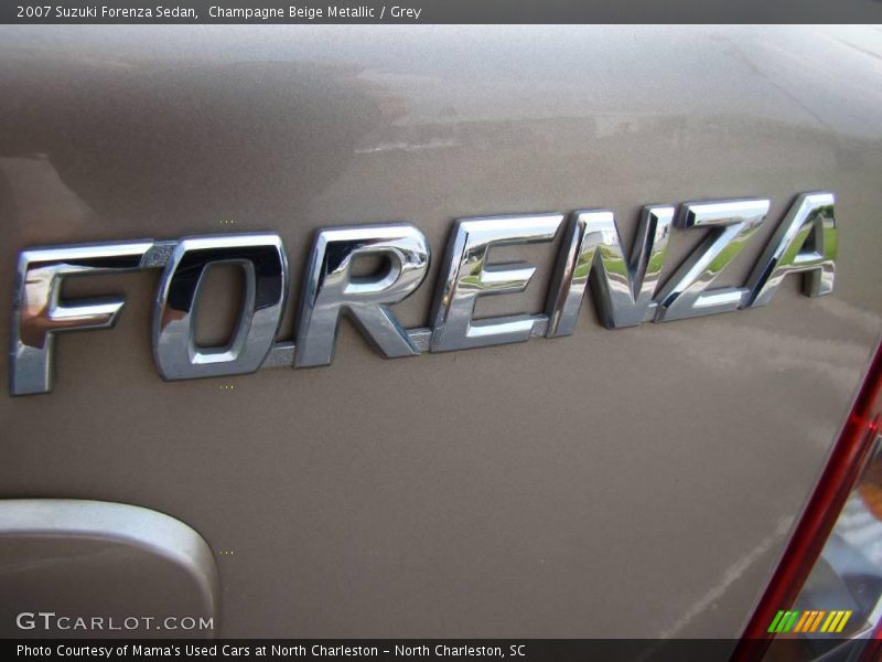 Champagne Beige Metallic / Grey 2007 Suzuki Forenza Sedan