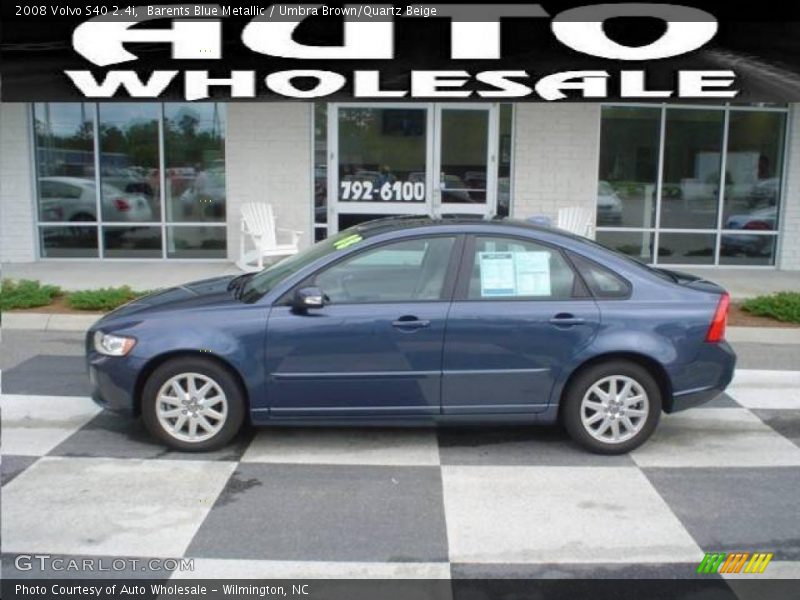 Barents Blue Metallic / Umbra Brown/Quartz Beige 2008 Volvo S40 2.4i
