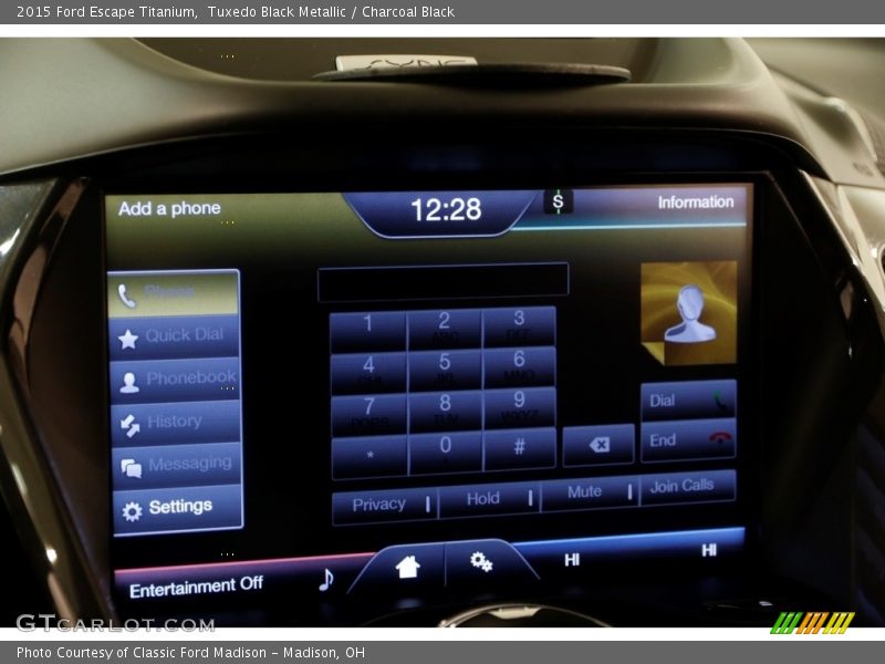 Tuxedo Black Metallic / Charcoal Black 2015 Ford Escape Titanium