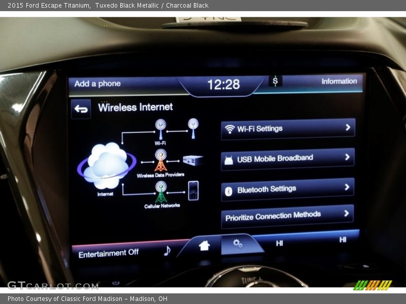 Tuxedo Black Metallic / Charcoal Black 2015 Ford Escape Titanium