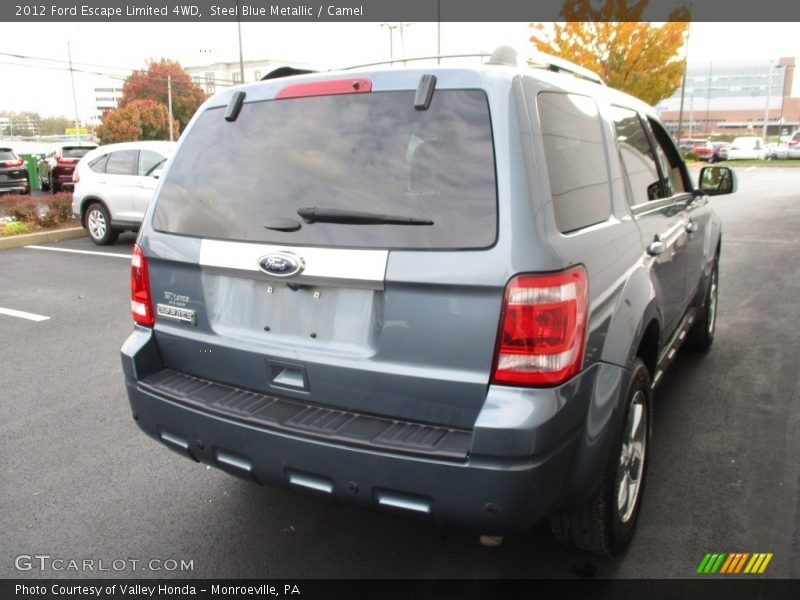 Steel Blue Metallic / Camel 2012 Ford Escape Limited 4WD