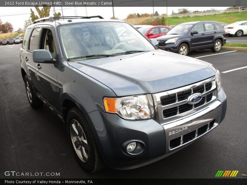 Steel Blue Metallic / Camel 2012 Ford Escape Limited 4WD