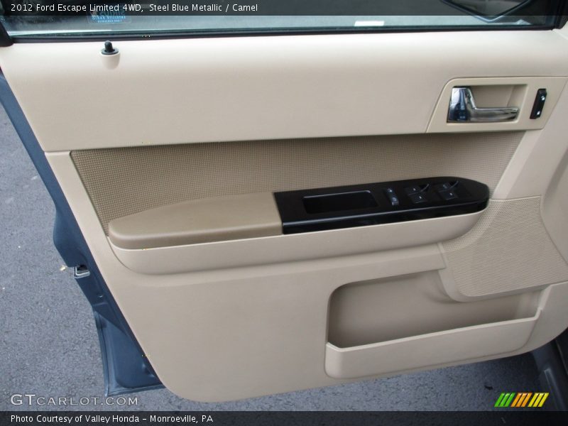 Steel Blue Metallic / Camel 2012 Ford Escape Limited 4WD