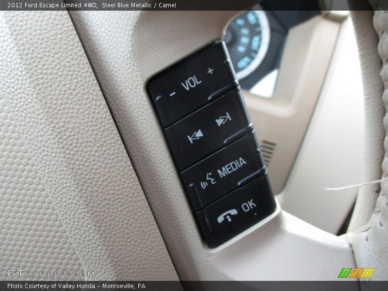 Steel Blue Metallic / Camel 2012 Ford Escape Limited 4WD