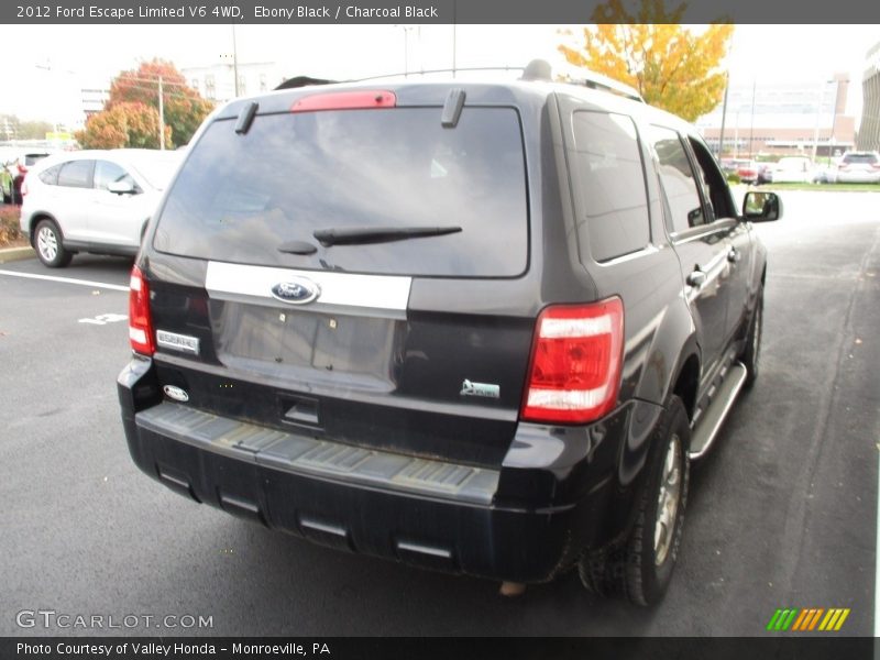 Ebony Black / Charcoal Black 2012 Ford Escape Limited V6 4WD