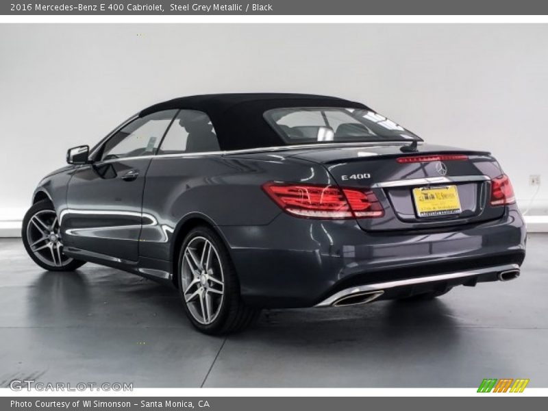 Steel Grey Metallic / Black 2016 Mercedes-Benz E 400 Cabriolet