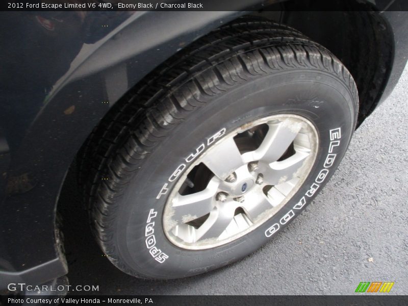 Ebony Black / Charcoal Black 2012 Ford Escape Limited V6 4WD