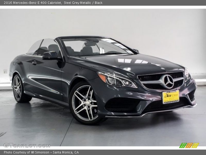 Steel Grey Metallic / Black 2016 Mercedes-Benz E 400 Cabriolet