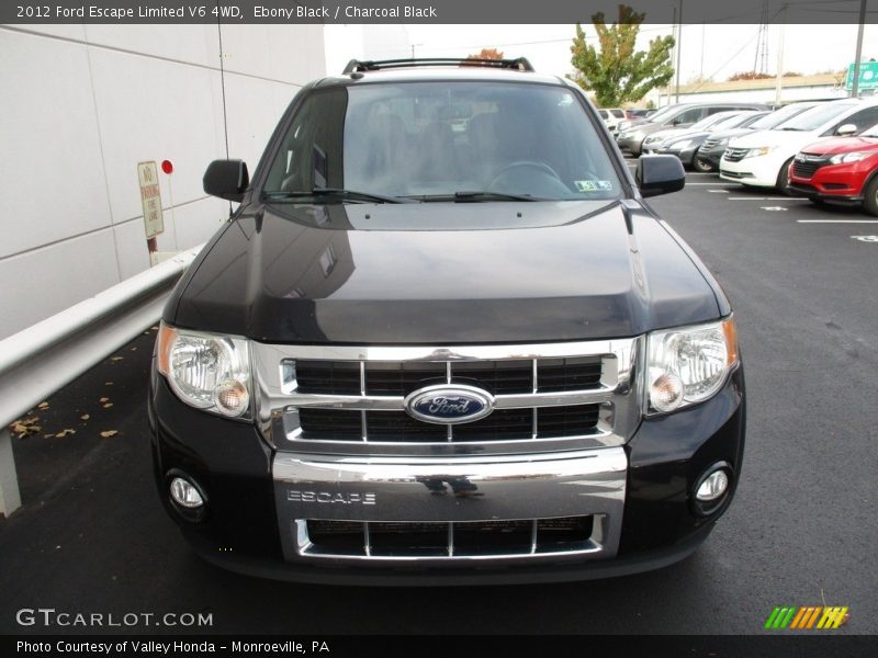 Ebony Black / Charcoal Black 2012 Ford Escape Limited V6 4WD