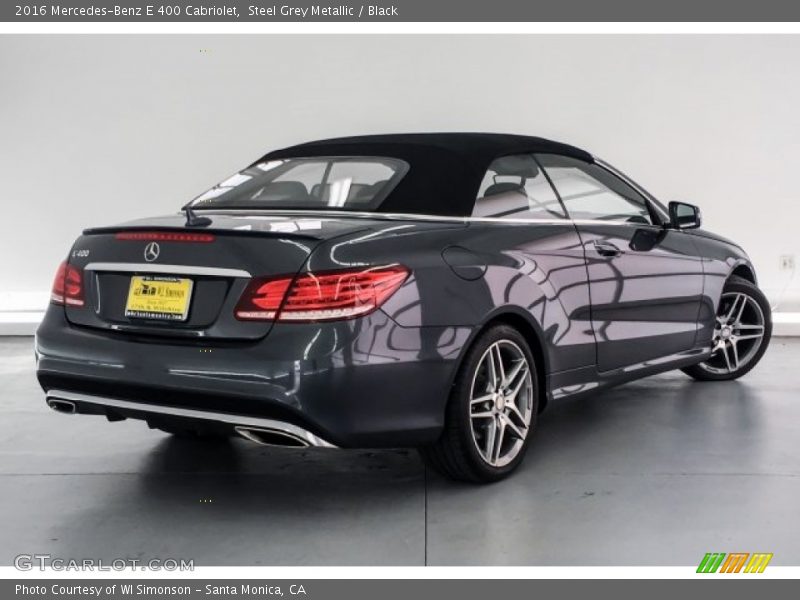 Steel Grey Metallic / Black 2016 Mercedes-Benz E 400 Cabriolet