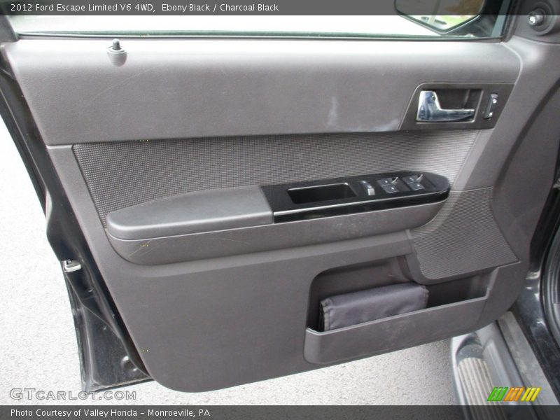 Ebony Black / Charcoal Black 2012 Ford Escape Limited V6 4WD