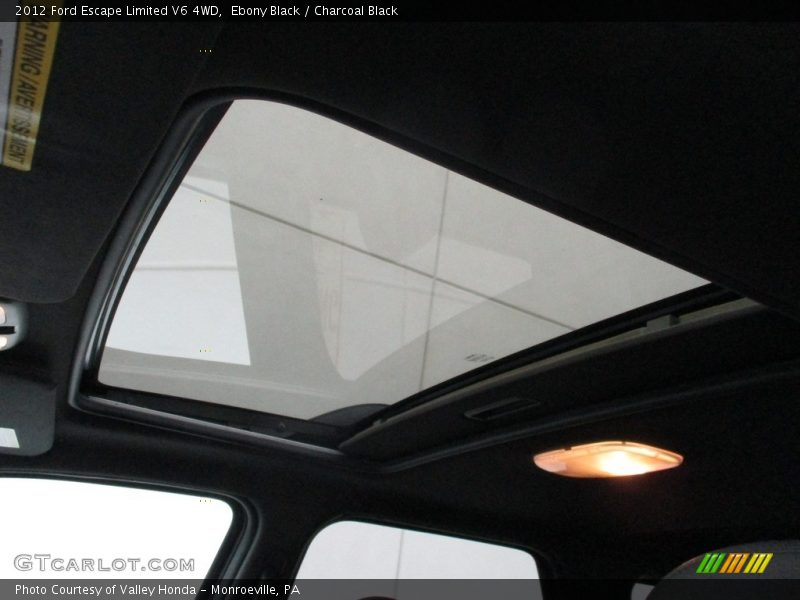 Ebony Black / Charcoal Black 2012 Ford Escape Limited V6 4WD