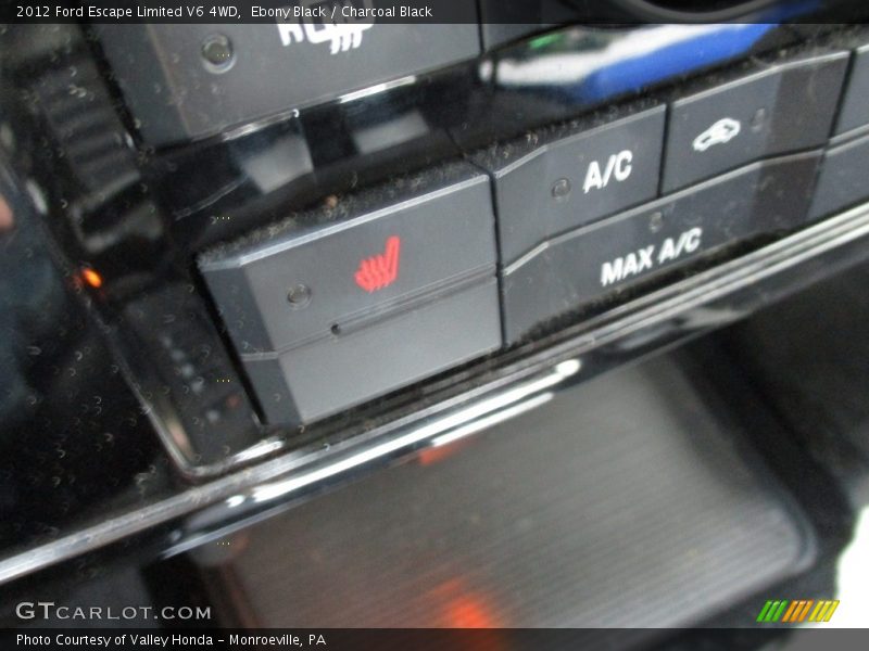 Ebony Black / Charcoal Black 2012 Ford Escape Limited V6 4WD