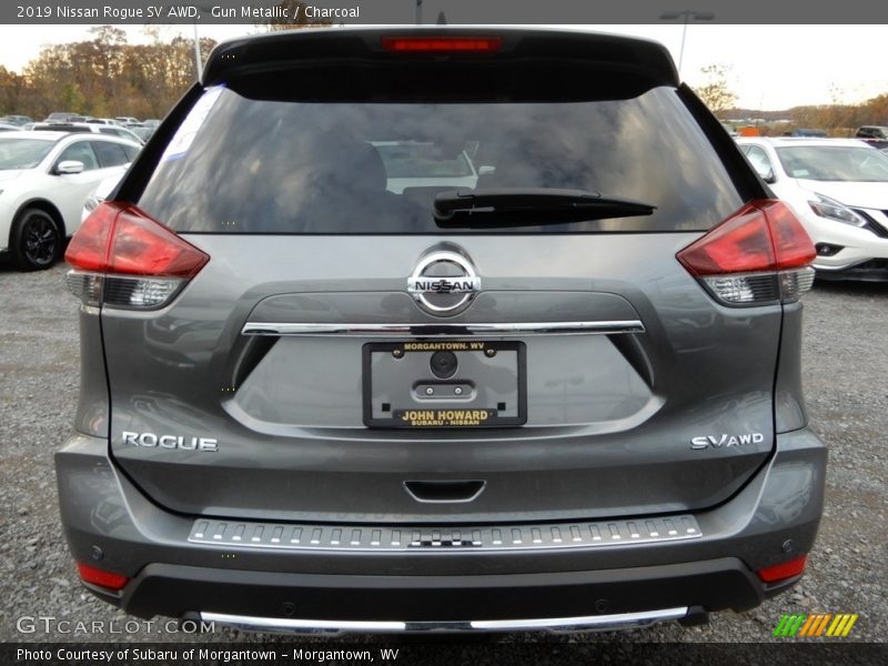 Gun Metallic / Charcoal 2019 Nissan Rogue SV AWD