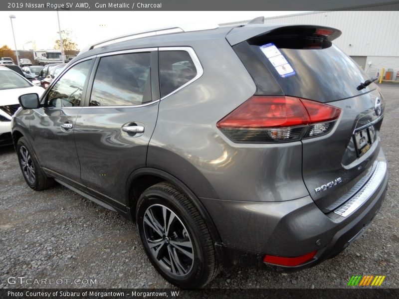 Gun Metallic / Charcoal 2019 Nissan Rogue SV AWD