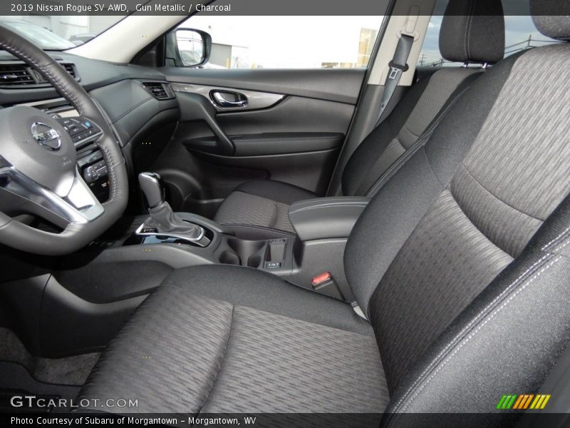 Gun Metallic / Charcoal 2019 Nissan Rogue SV AWD