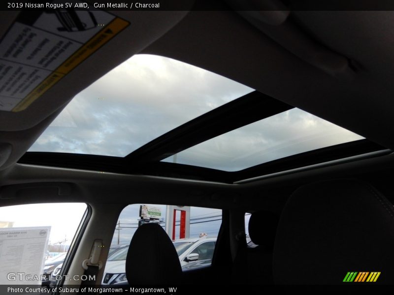 Gun Metallic / Charcoal 2019 Nissan Rogue SV AWD