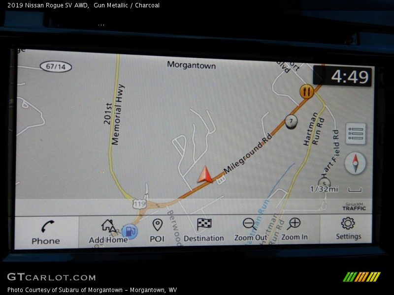 Gun Metallic / Charcoal 2019 Nissan Rogue SV AWD