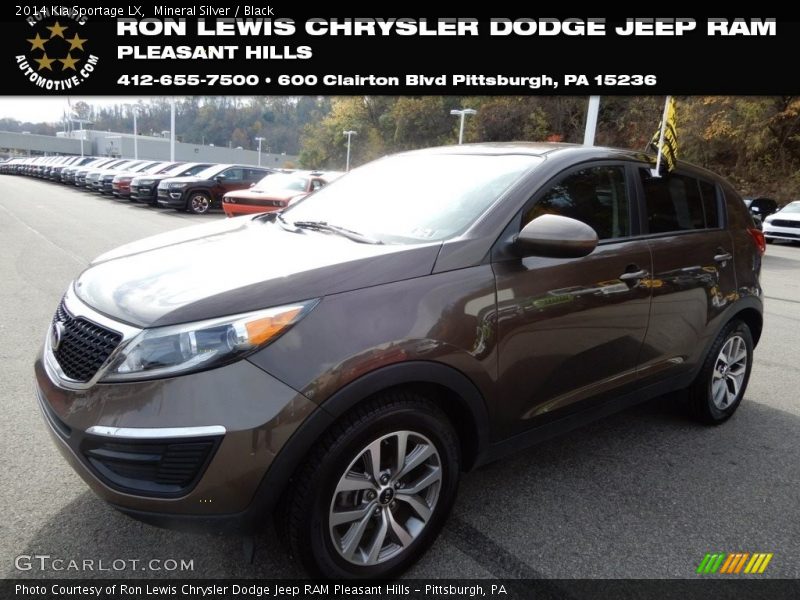 Mineral Silver / Black 2014 Kia Sportage LX