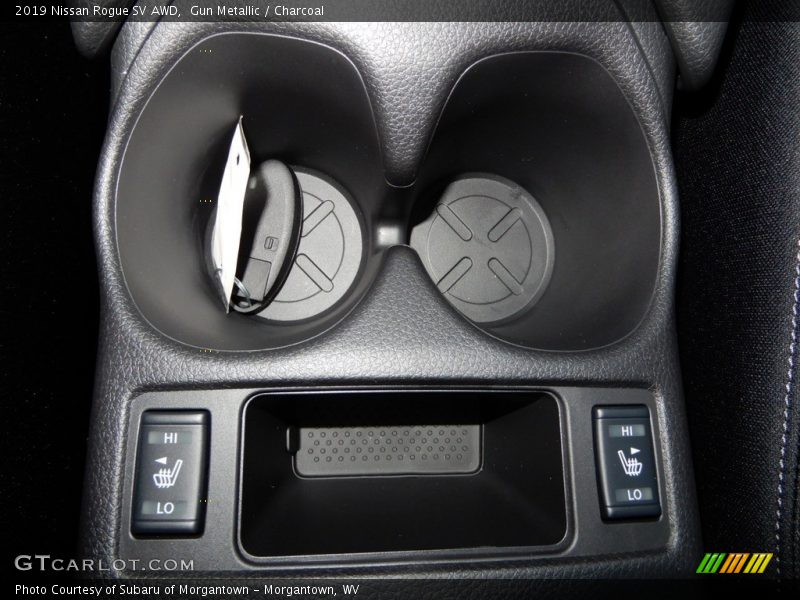 Gun Metallic / Charcoal 2019 Nissan Rogue SV AWD