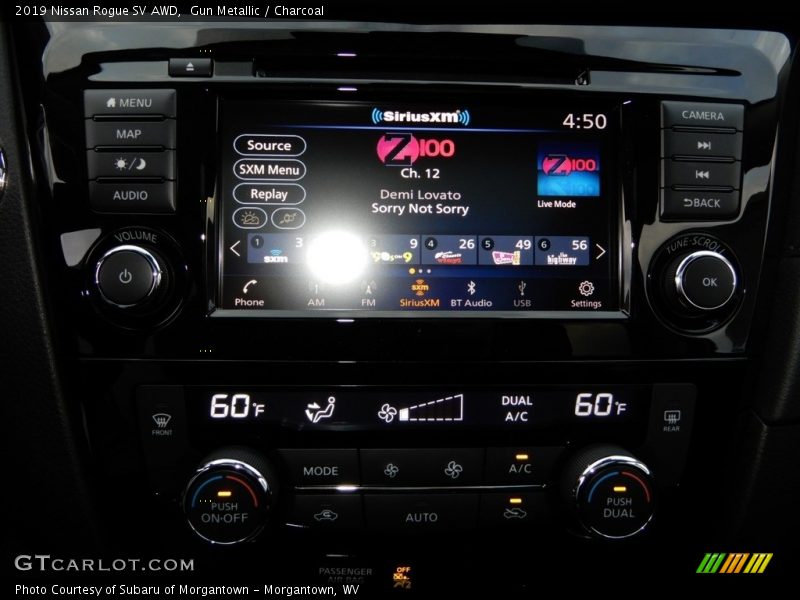 Gun Metallic / Charcoal 2019 Nissan Rogue SV AWD