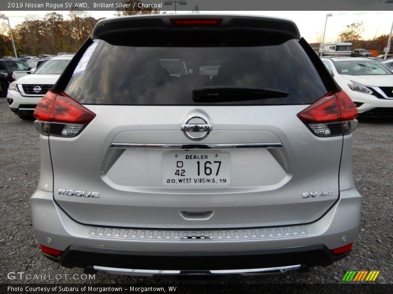 Brilliant Silver / Charcoal 2019 Nissan Rogue SV AWD
