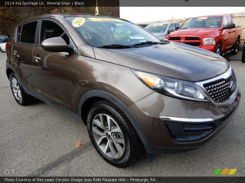 Mineral Silver / Black 2014 Kia Sportage LX