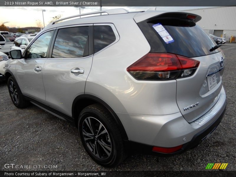 Brilliant Silver / Charcoal 2019 Nissan Rogue SV AWD