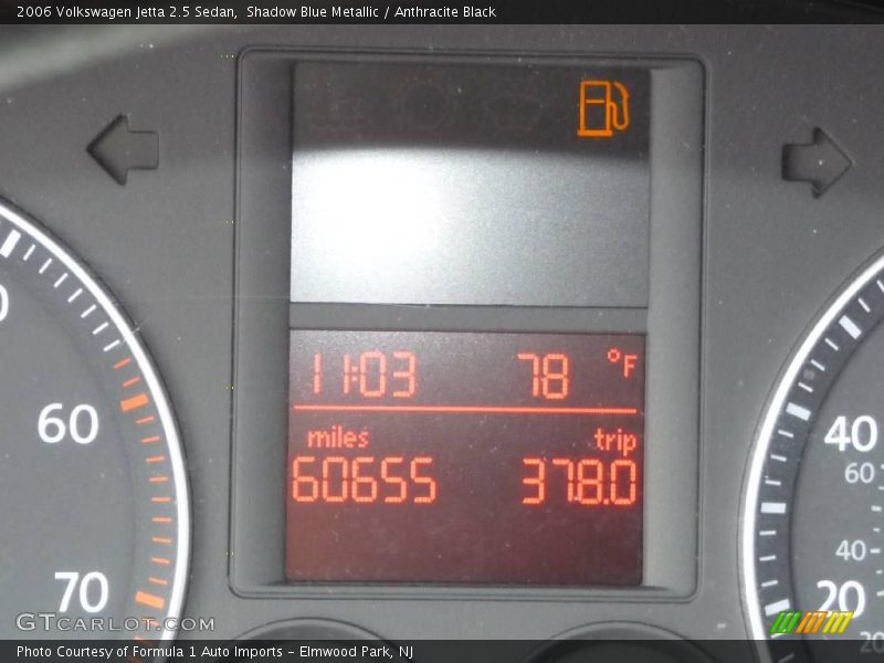 Shadow Blue Metallic / Anthracite Black 2006 Volkswagen Jetta 2.5 Sedan