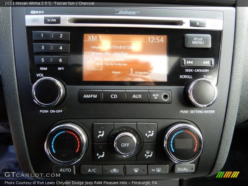 Tuscan Sun / Charcoal 2011 Nissan Altima 2.5 S