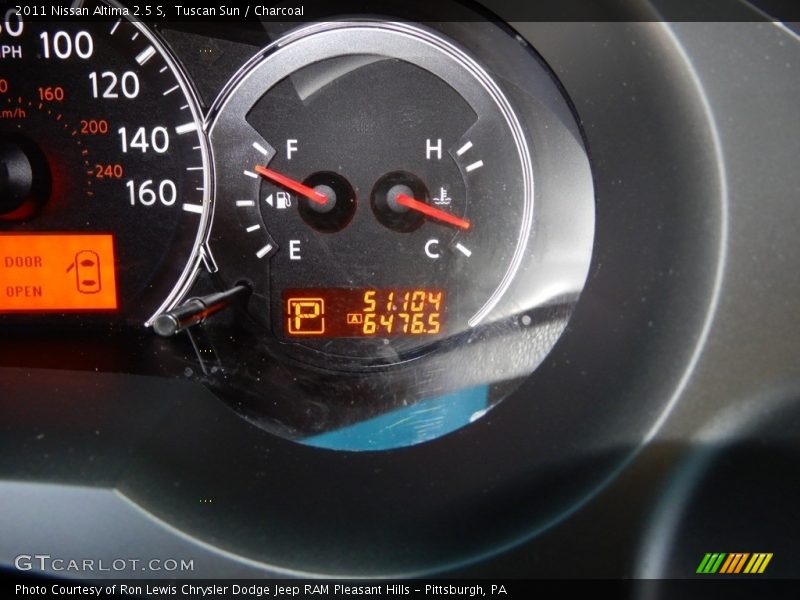 Tuscan Sun / Charcoal 2011 Nissan Altima 2.5 S