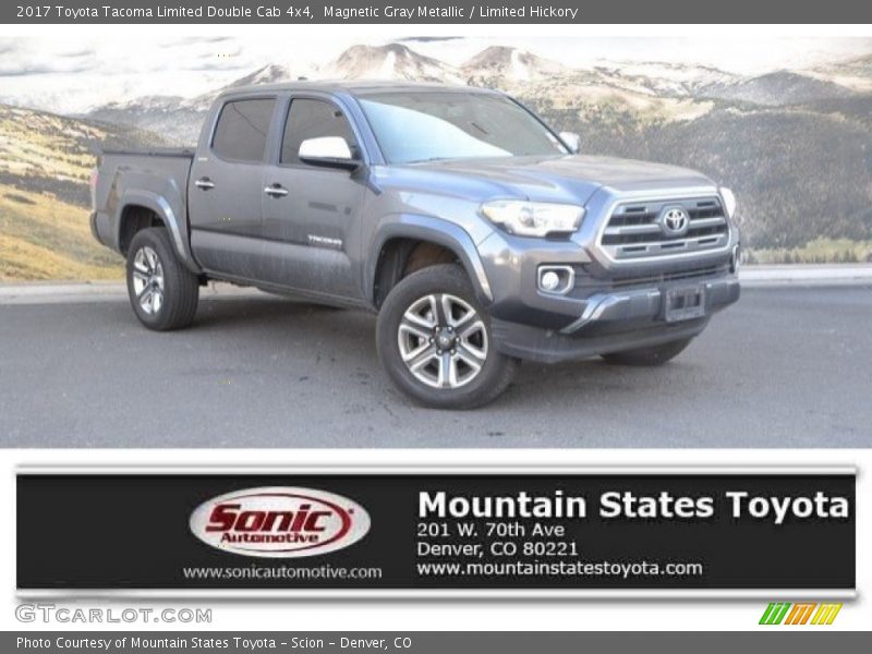 Magnetic Gray Metallic / Limited Hickory 2017 Toyota Tacoma Limited Double Cab 4x4
