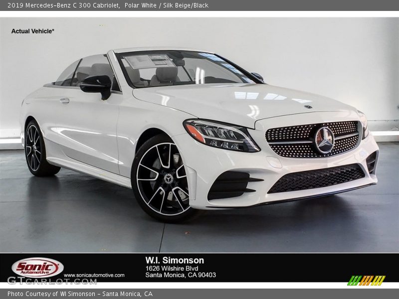 Polar White / Silk Beige/Black 2019 Mercedes-Benz C 300 Cabriolet