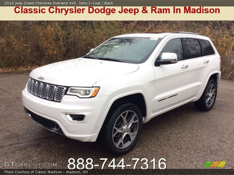 Ivory 3-Coat / Black 2019 Jeep Grand Cherokee Overland 4x4