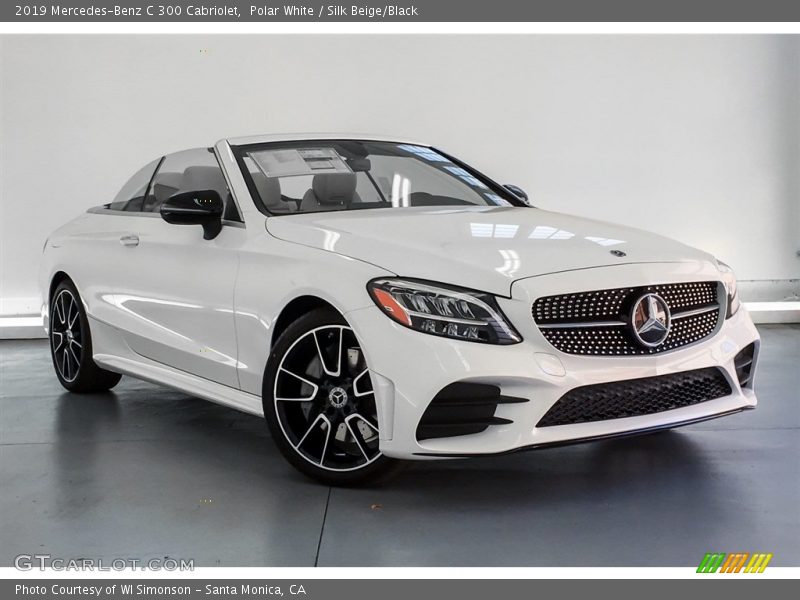 Polar White / Silk Beige/Black 2019 Mercedes-Benz C 300 Cabriolet
