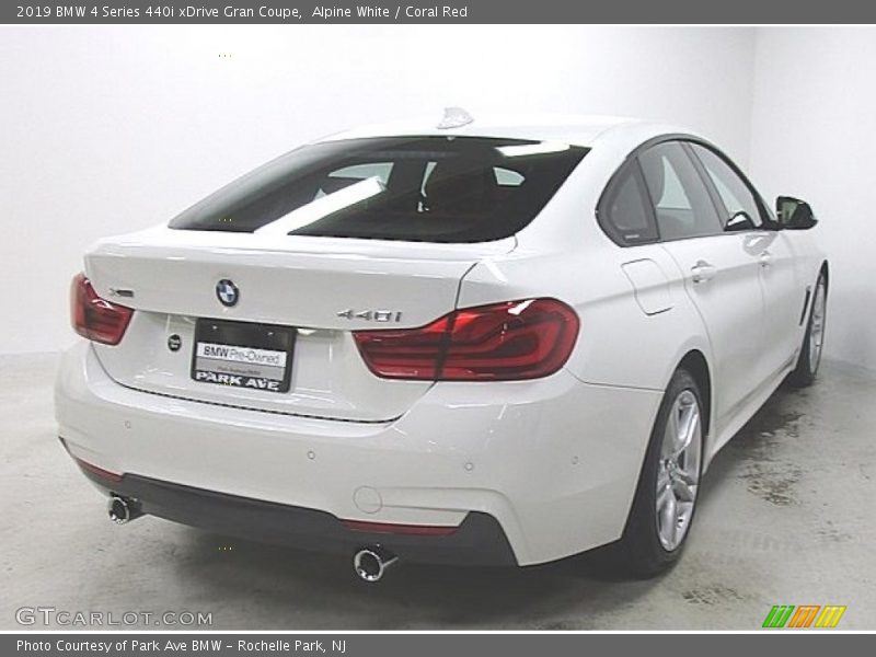 Alpine White / Coral Red 2019 BMW 4 Series 440i xDrive Gran Coupe
