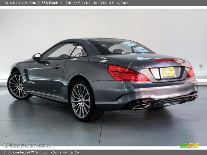 Selenite Grey Metallic / Crystal Grey/Black 2019 Mercedes-Benz SL 550 Roadster