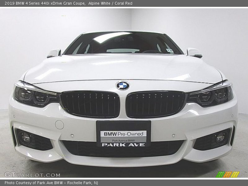 Alpine White / Coral Red 2019 BMW 4 Series 440i xDrive Gran Coupe