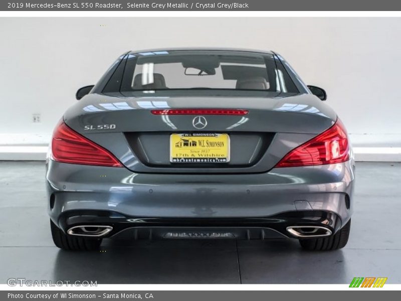 Selenite Grey Metallic / Crystal Grey/Black 2019 Mercedes-Benz SL 550 Roadster
