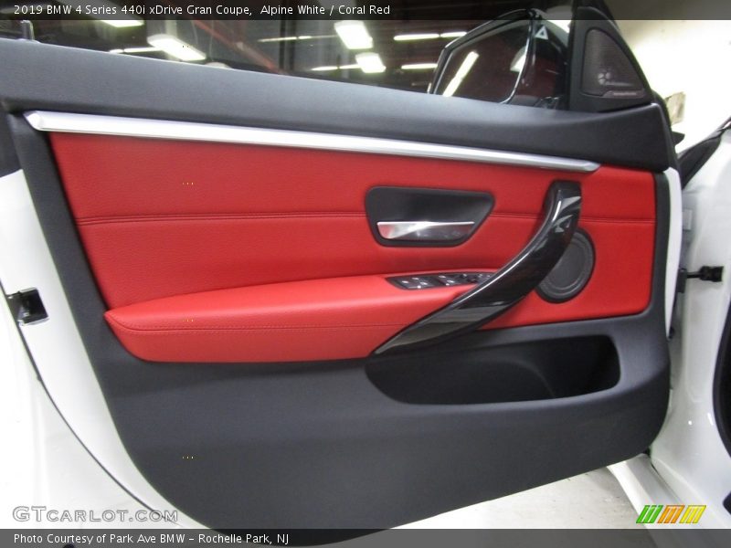 Alpine White / Coral Red 2019 BMW 4 Series 440i xDrive Gran Coupe