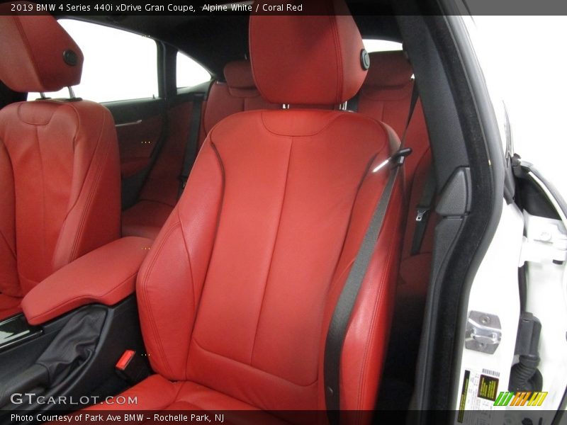 Alpine White / Coral Red 2019 BMW 4 Series 440i xDrive Gran Coupe