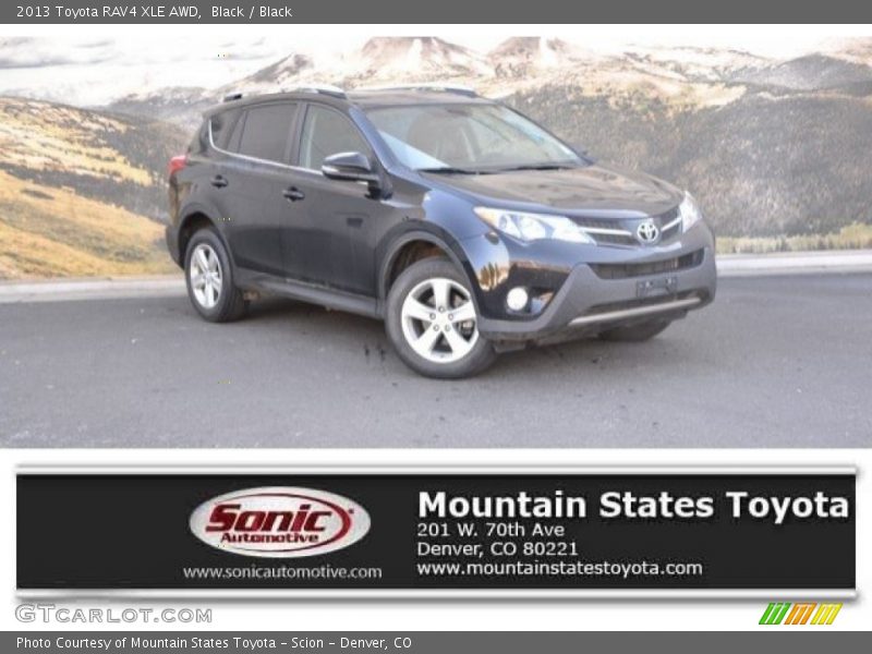 Black / Black 2013 Toyota RAV4 XLE AWD